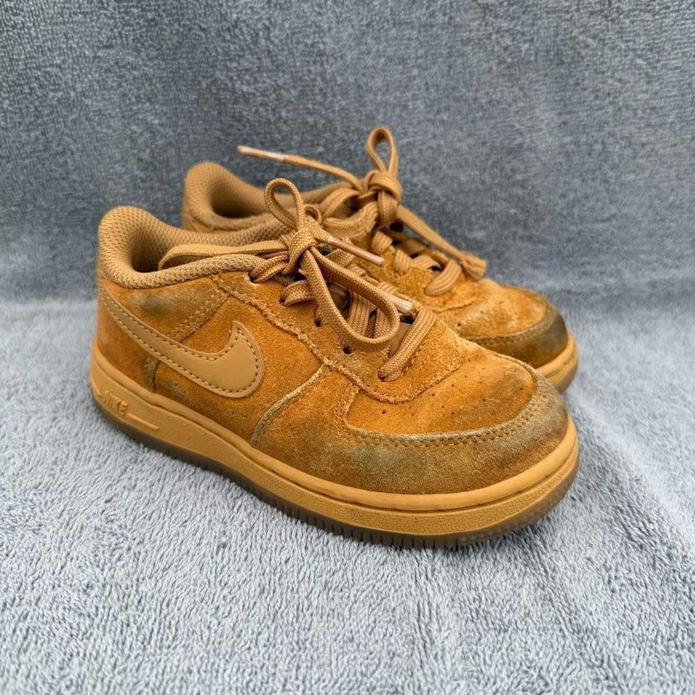 Infant‎ Nike Air Force 1 Low LV8 3 TD Shoe “Wheat” Tan Brown